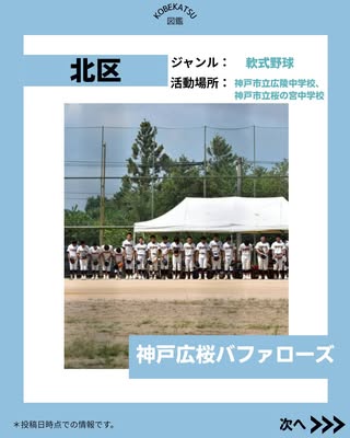 神戸広桜バファローズ（北区・軟式野球）の紹介画像