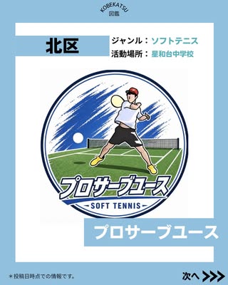 プロサーブユース（北区・ソフトテニス）の紹介画像