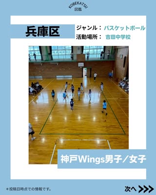神戸Wings男子/女子（兵庫区・バスケットボール）の紹介画像